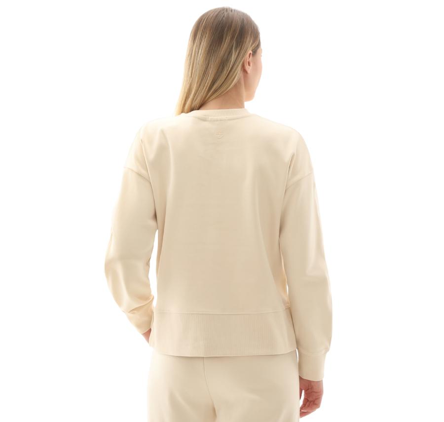 Timberland Lush Comfort Crew Sweatshirt Kadın Sweatshirt Bej Timberland Lush Comfort Crew Sweatshirt Kadın Sweatshirt Bej