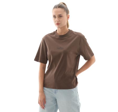 Timberland Lush Comfort Short-Sleeve Tee Kadın T-Shirt Kahve
