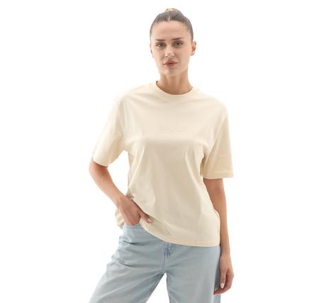 Timberland Lush Comfort Short-Sleeve Tee Kadın T-Shirt Sütlü Kahve