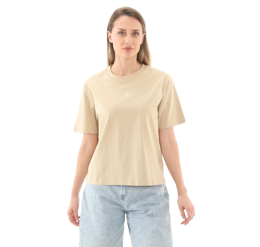 Timberland Lush Short-Sleeve Tee Kadın T-Shirt Sütlü Kahve Timberland Lush Short-Sleeve Tee Kadın T-Shirt Sütlü Kahve