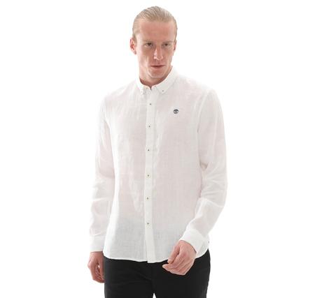 Timberland Mıll Brook Linen Shirt Erkek Gömlek Beyaz
