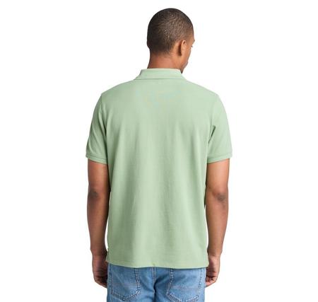 Timberland Mıllers Rıver Pique Short Sleeve Polo Erkek T-Shirt Yeşil