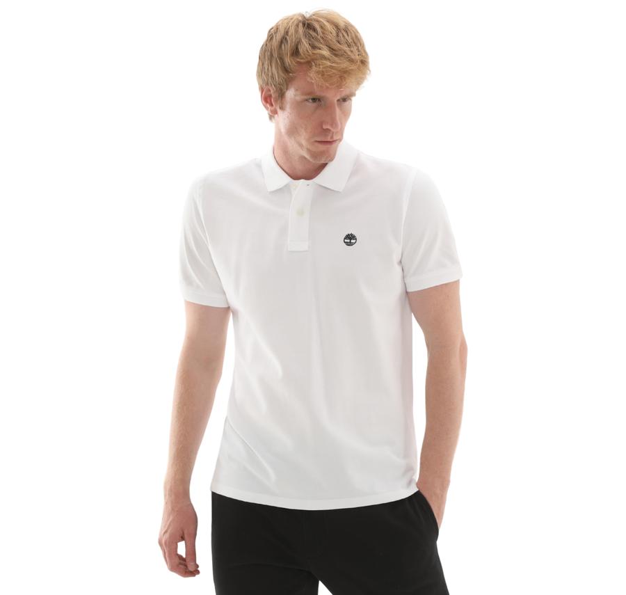 Timberland Mıllers Rıver Pique Short Sleeve Polo Erkek T-Shirt Beyaz Timberland Mıllers Rıver Pique Short Sleeve Polo Erkek T-Shirt Beyaz