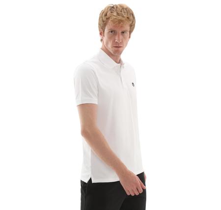 Timberland Mıllers Rıver Pique Short Sleeve Polo Erkek T-Shirt Beyaz
