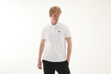 Timberland Mıllers Rıver Pique Short Sleeve Polo Erkek T-Shirt Beyaz