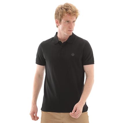 Timberland Mıllers Rıver Short Sleeve Stretch Polo Erkek T-Shirt Siyah