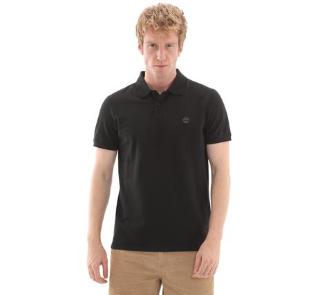 Timberland Mıllers Rıver Short Sleeve Stretch Polo Erkek T-Shirt Siyah