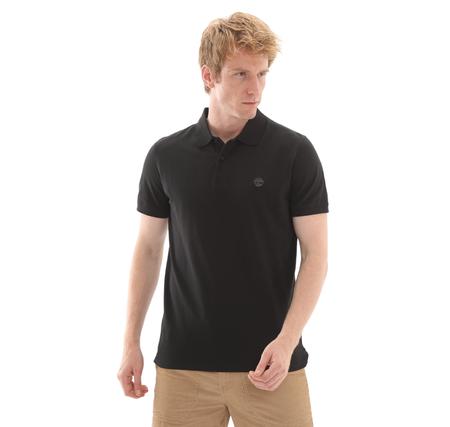 Timberland Mıllers Rıver Short Sleeve Stretch Polo Erkek T-Shirt Siyah