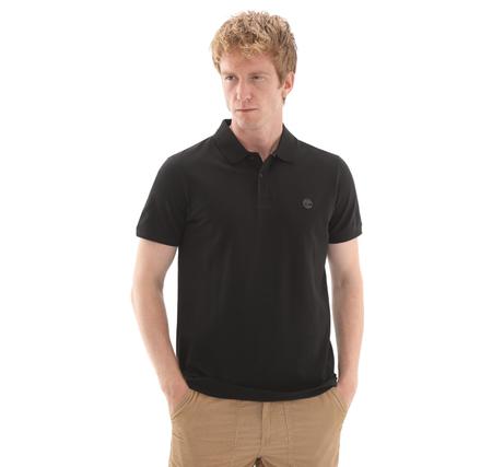 Timberland Mıllers Rıver Short Sleeve Stretch Polo Erkek T-Shirt Siyah