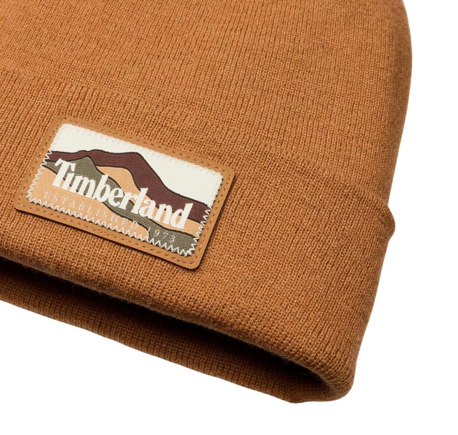 Timberland Mountain Patch Beanie Erkek Kahve Timberland Mountain Patch Beanie Erkek Kahve