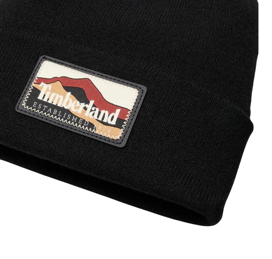 Timberland Mountain Patch Beanie Erkek Siyah Timberland Mountain Patch Beanie Erkek Siyah