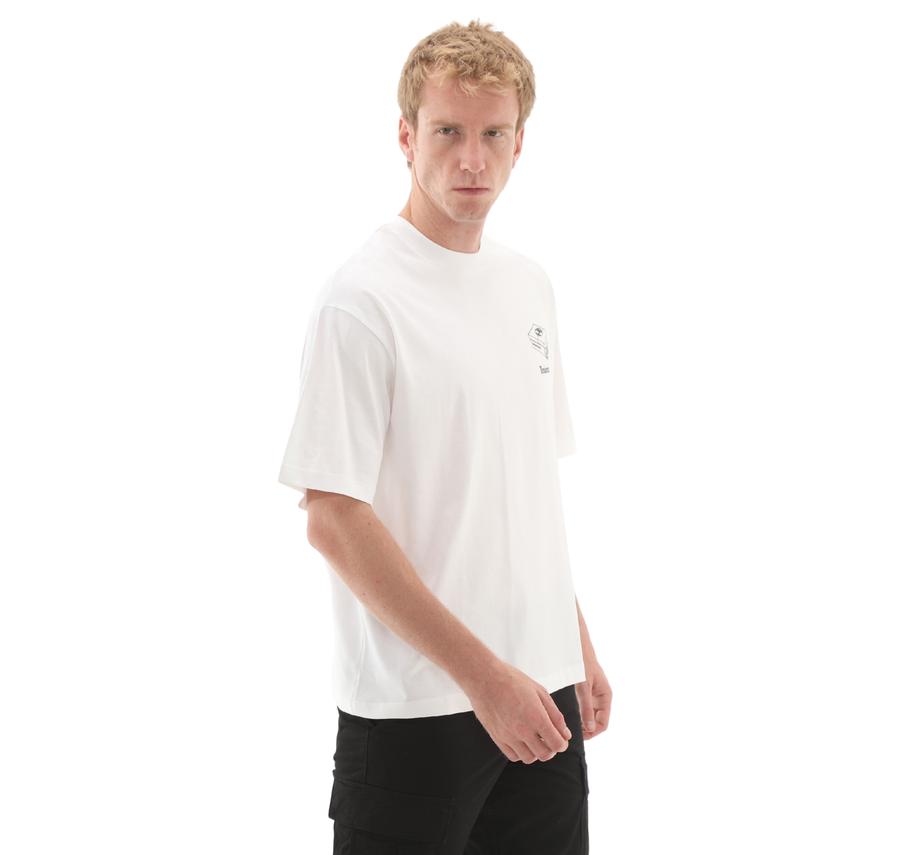 Timberland 'My Boots'' Short Sleeve Tee Erkek T-Shirt Beyaz Timberland 'My Boots'' Short Sleeve Tee Erkek T-Shirt Beyaz