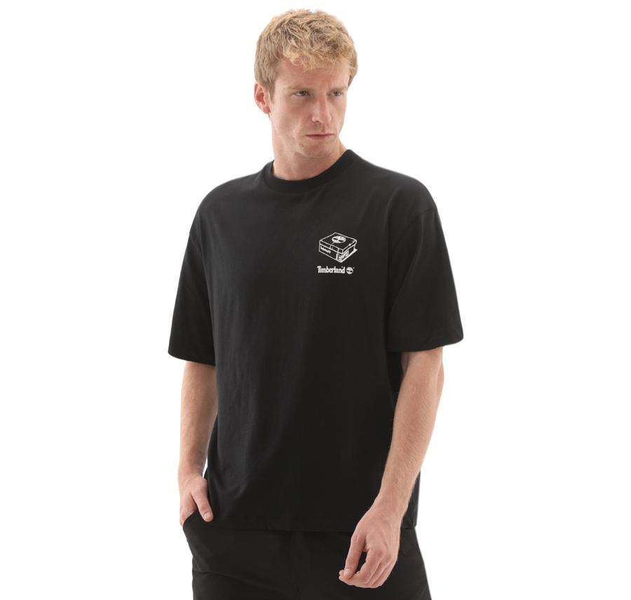 Timberland 'My Boots'' Short Sleeve Tee Erkek T-Shirt Siyah Timberland 'My Boots'' Short Sleeve Tee Erkek T-Shirt Siyah