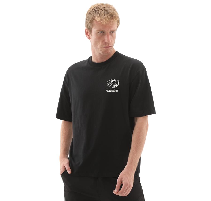 Timberland 'My Boots'' Short Sleeve Tee Erkek T-Shirt Siyah Timberland 'My Boots'' Short Sleeve Tee Erkek T-Shirt Siyah