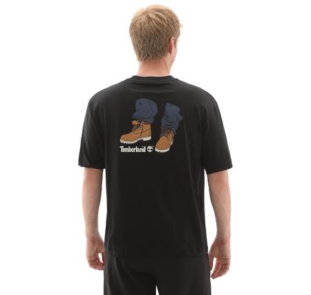 Timberland 'My Boots'' Short Sleeve Tee Erkek T-Shirt Siyah Timberland 'My Boots'' Short Sleeve Tee Erkek T-Shirt Siyah