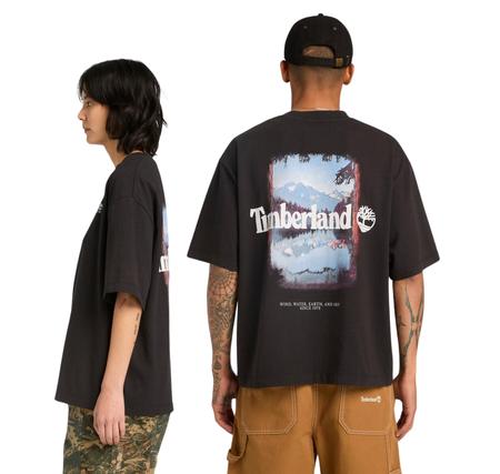 Timberland Outdoor Photo Back Graphic Tee Erkek T-Shirt