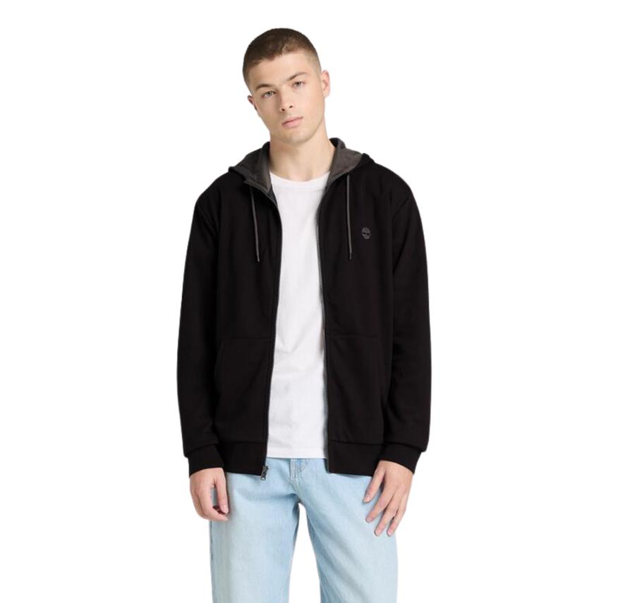 Timberland Oyster Rıver Chest Logo Full-Zip Lb Hood Erkek Ceket Timberland Oyster Rıver Chest Logo Full-Zip Lb Hood Erkek Ceket