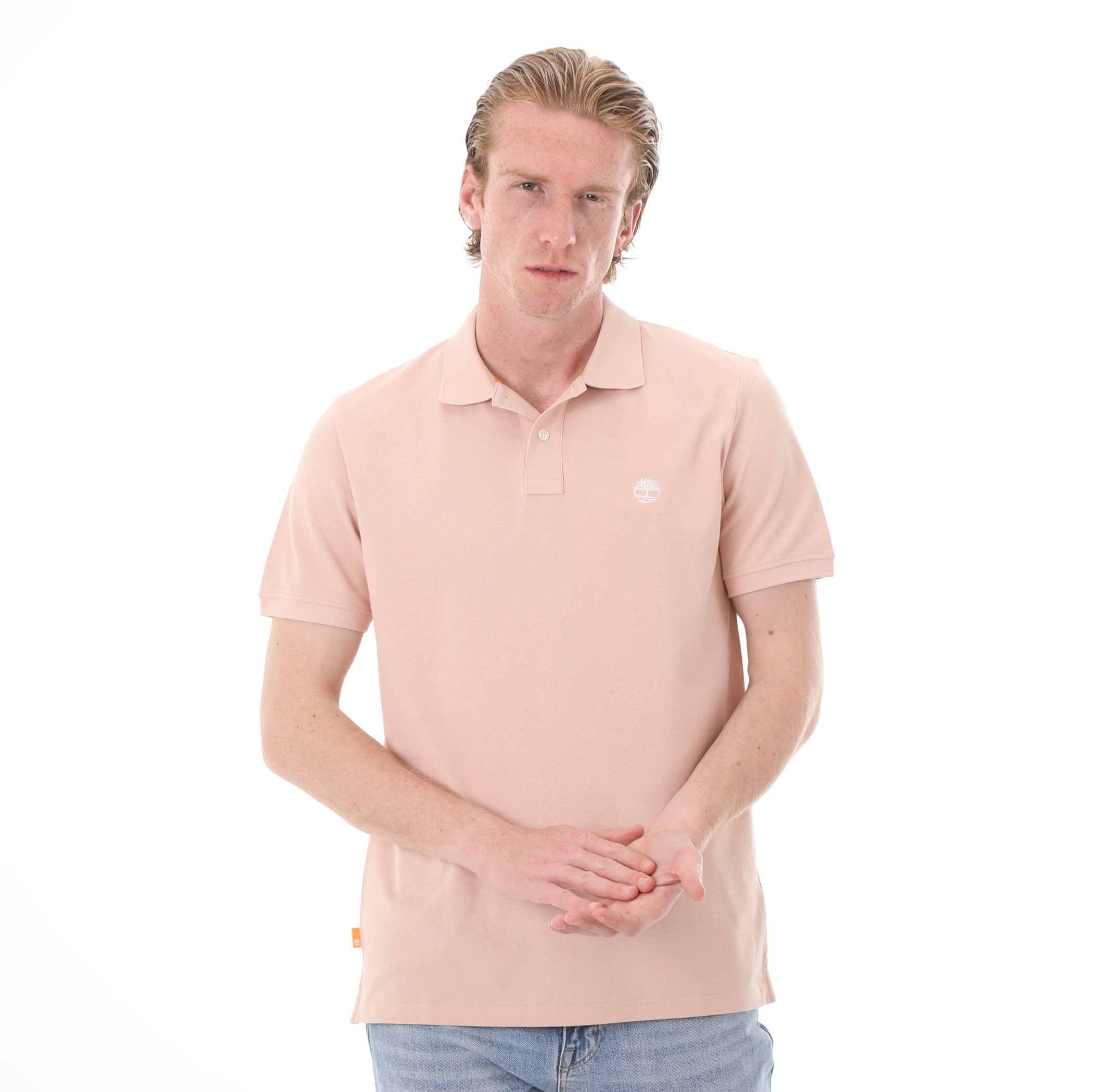 Мужская футболка Timberland Pique Short Sleeve Polo Krem
