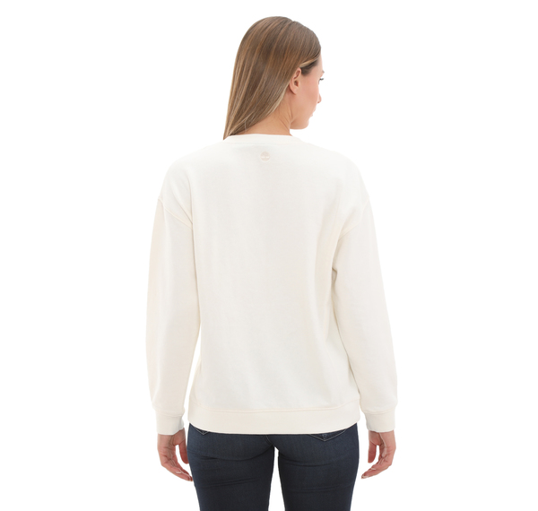 Timberland Plaid Logo Sweatshirt Kadın Sweatshirt Beyaz Timberland Plaid Logo Sweatshirt Kadın Sweatshirt Beyaz