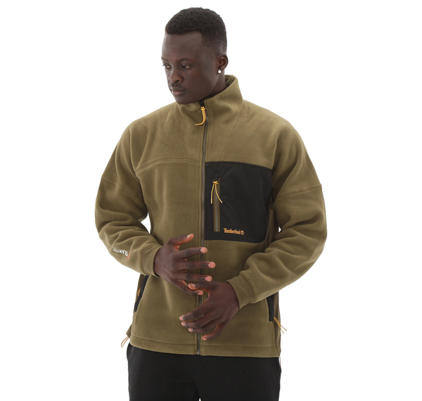 Timberland Polartec Mıx Medıa Full Zıp Fleece Erkek Ceket Haki Timberland Polartec Mıx Medıa Full Zıp Fleece Erkek Ceket Haki