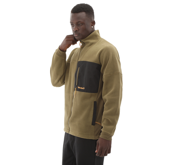Timberland Polartec Mıx Medıa Full Zıp Fleece Erkek Ceket Haki Timberland Polartec Mıx Medıa Full Zıp Fleece Erkek Ceket Haki