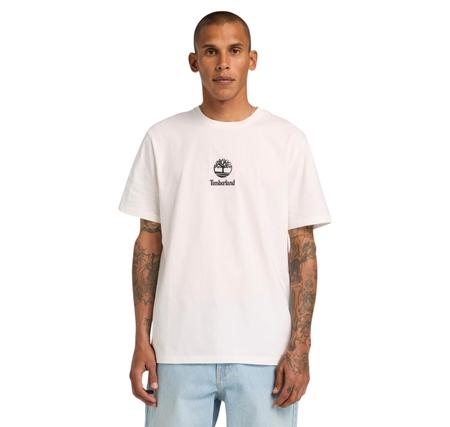 Timberland Print Stack Logo Short Sleeve Tee Erkek T-Shirt