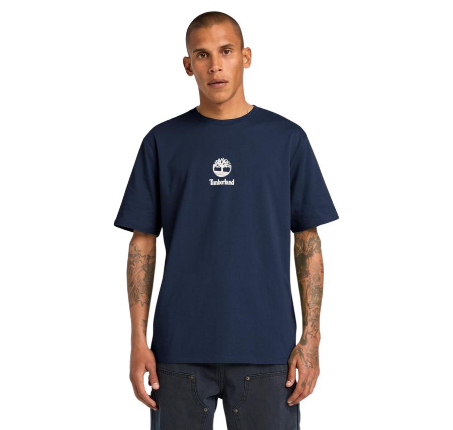 Timberland Print Stack Logo Short Sleeve Tee Erkek T-Shirt Timberland Print Stack Logo Short Sleeve Tee Erkek T-Shirt