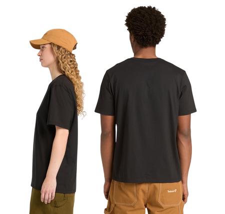 Timberland Print Stack Logo Short Sleeve Tee Erkek T-Shirt