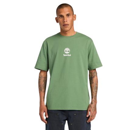 Timberland Print Stack Logo Short Sleeve Tee Erkek T-Shirt