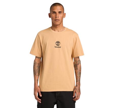 Timberland Print Stack Logo Short Sleeve Tee Erkek T-Shirt