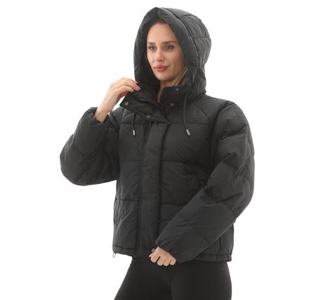 Timberland Recycled Down Puffer Jacket Kadın Mont Siyah