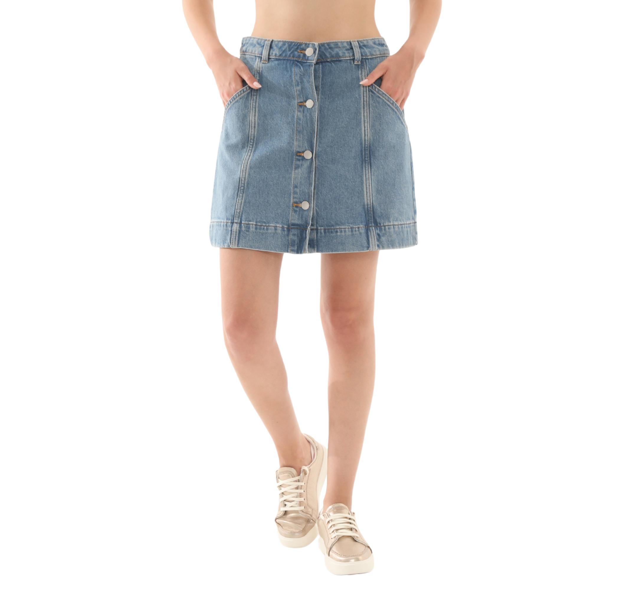Женская юбка Timberland Refibra Denim Skirt Elbise Etek