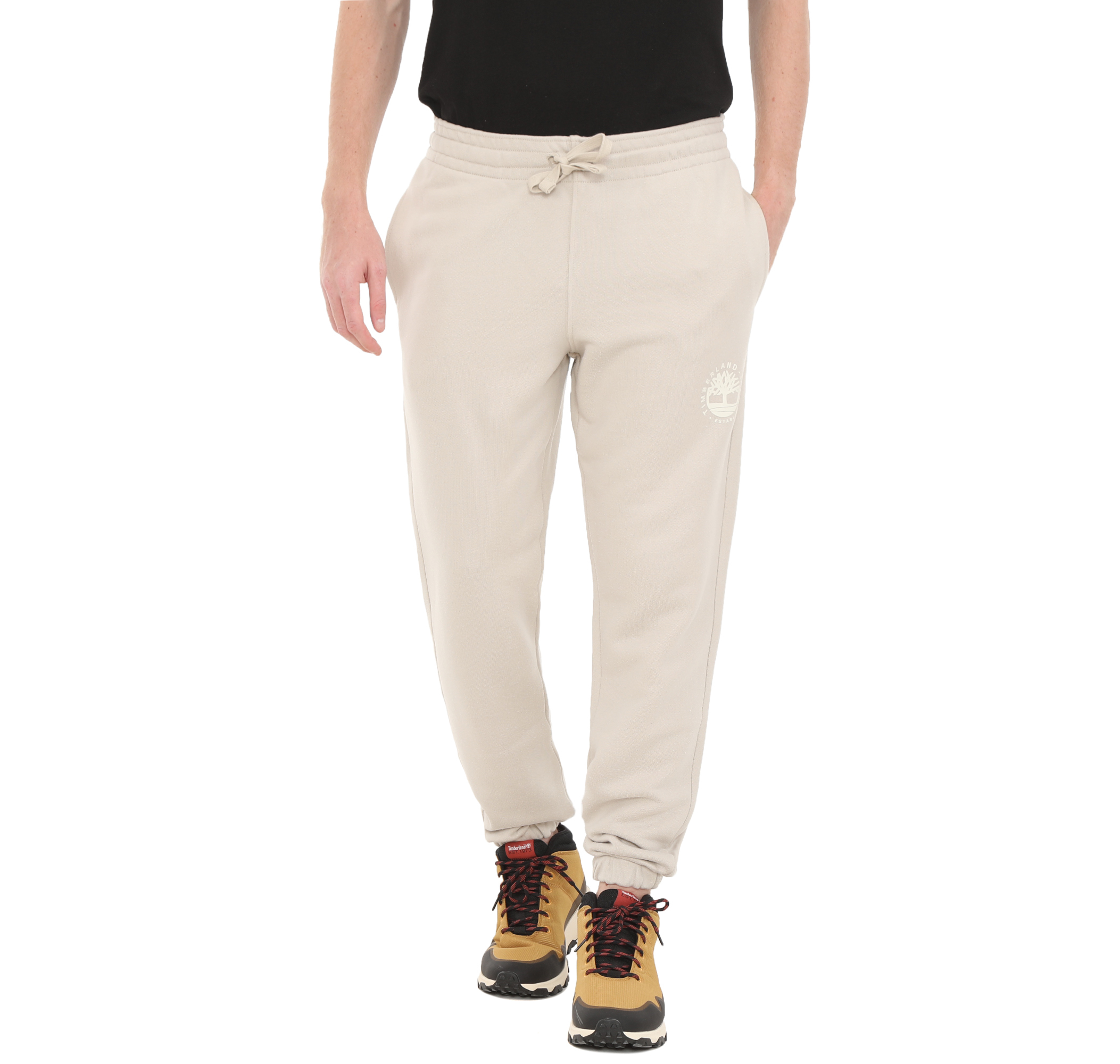 Мужские спортивные штаны Timberland Refibra Logo Sweatpant Krem