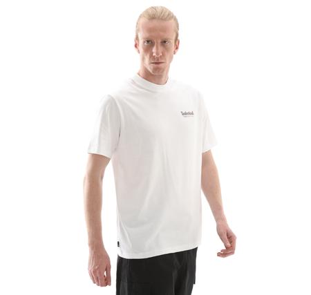 Timberland Rugged Active Gear Back Graphic Tee Erkek T-Shirt Beyaz