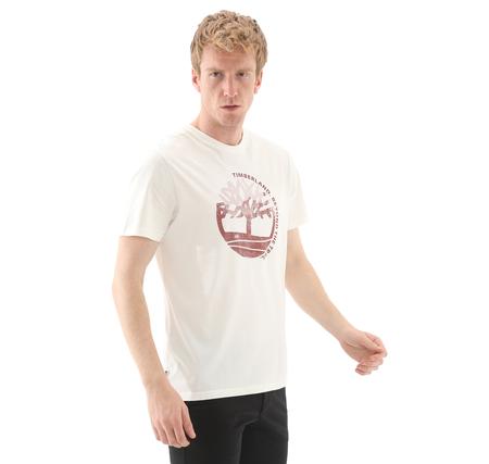 Timberland Seasonal Garment Dyed Ss Tee Erkek T-Shirt Beyaz
