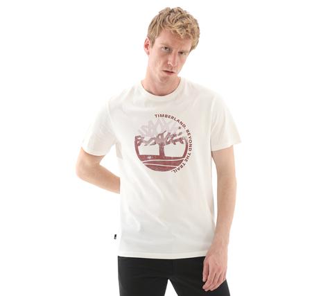 Timberland Seasonal Garment Dyed Ss Tee Erkek T-Shirt Beyaz