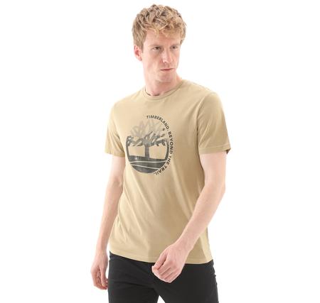Timberland Seasonal Garment Dyed Ss Tee Erkek T-Shirt Kahve