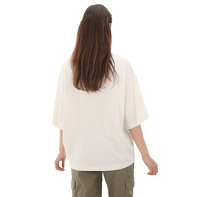 Timberland Short-Sleeve Oversıze Tee Kadın T-Shirt Beyaz