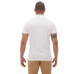 Timberland Short Sleeve Stretch Polo Erkek T-Shirt Beyaz