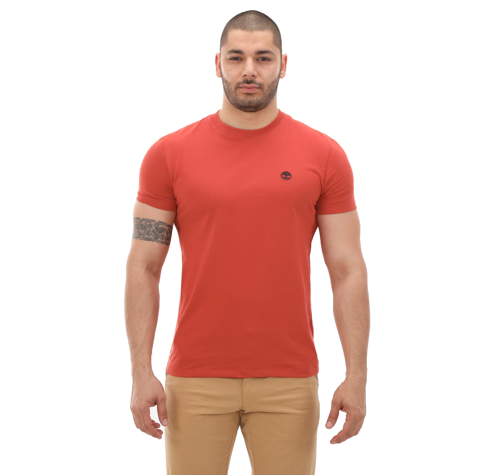 Мужская футболка Timberland Short Sleeve Tee Turuncu для бега
