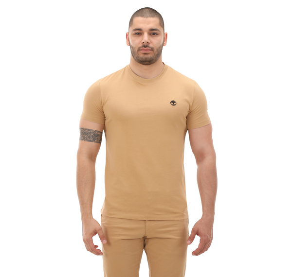 Timberland Short Sleeve Tee Erkek T-Shirt Krem Timberland Short Sleeve Tee Erkek T-Shirt Krem