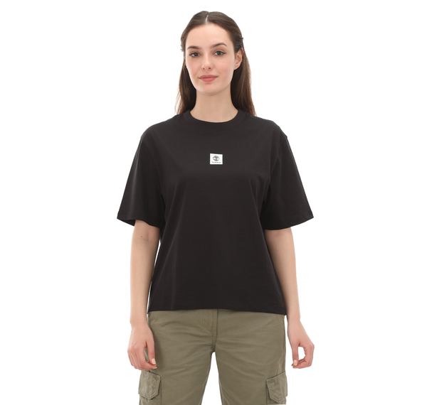 Timberland Short-Sleeve Tee Kadın T-Shirt Siyah Timberland Short-Sleeve Tee Kadın T-Shirt Siyah