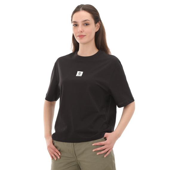 Timberland Short-Sleeve Tee Kadın T-Shirt Siyah Timberland Short-Sleeve Tee Kadın T-Shirt Siyah