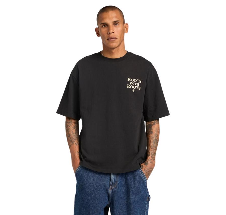 Timberland Short Sleeve ''Timbs On My Feet'' Graphi Erkek T-Shirt Siyah Timberland Short Sleeve ''Timbs On My Feet'' Graphi Erkek T-Shirt Siyah