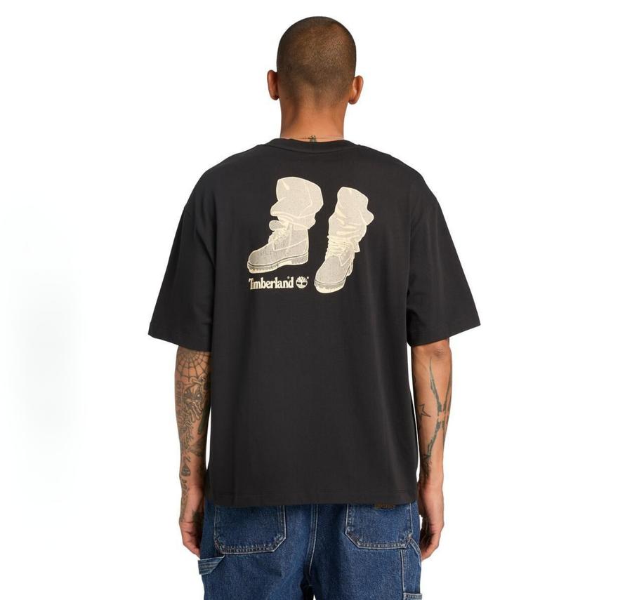 Timberland Short Sleeve ''Timbs On My Feet'' Graphi Erkek T-Shirt Siyah Timberland Short Sleeve ''Timbs On My Feet'' Graphi Erkek T-Shirt Siyah