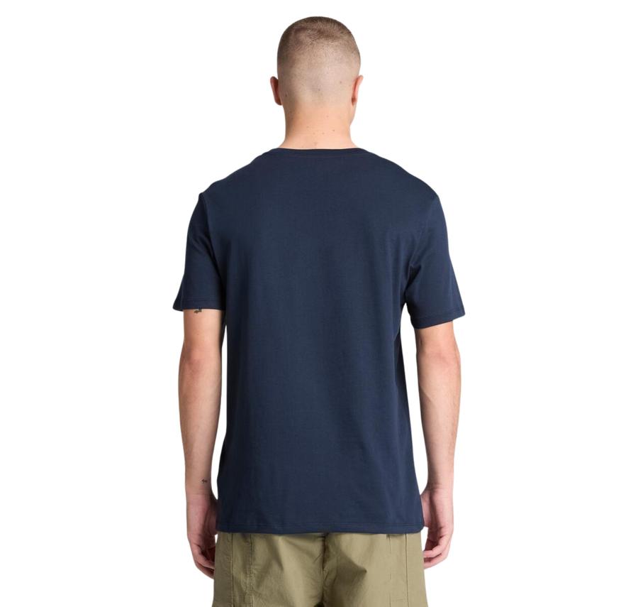 Timberland Small Linear Logo Print Tee Erkek T-Shirt Lacivert Timberland Small Linear Logo Print Tee Erkek T-Shirt Lacivert