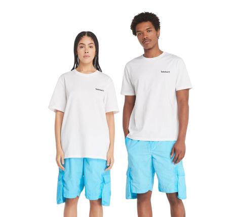 Timberland Small Linear Logo Print Tee Erkek T-Shirt