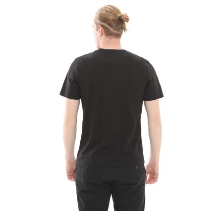 Timberland Small Linear Logo Print Tee Erkek T-Shirt Siyah