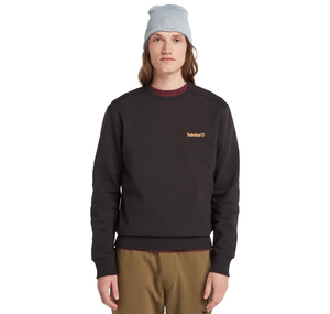 Timberland Small Logo Print Crew Neck Sweatshirt Erkek Sweatshirt Siyah