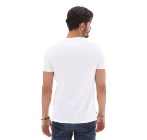 Timberland Ss Dunstan River Jersey Crew Tee Slim Erkek T-Shirt Beyaz